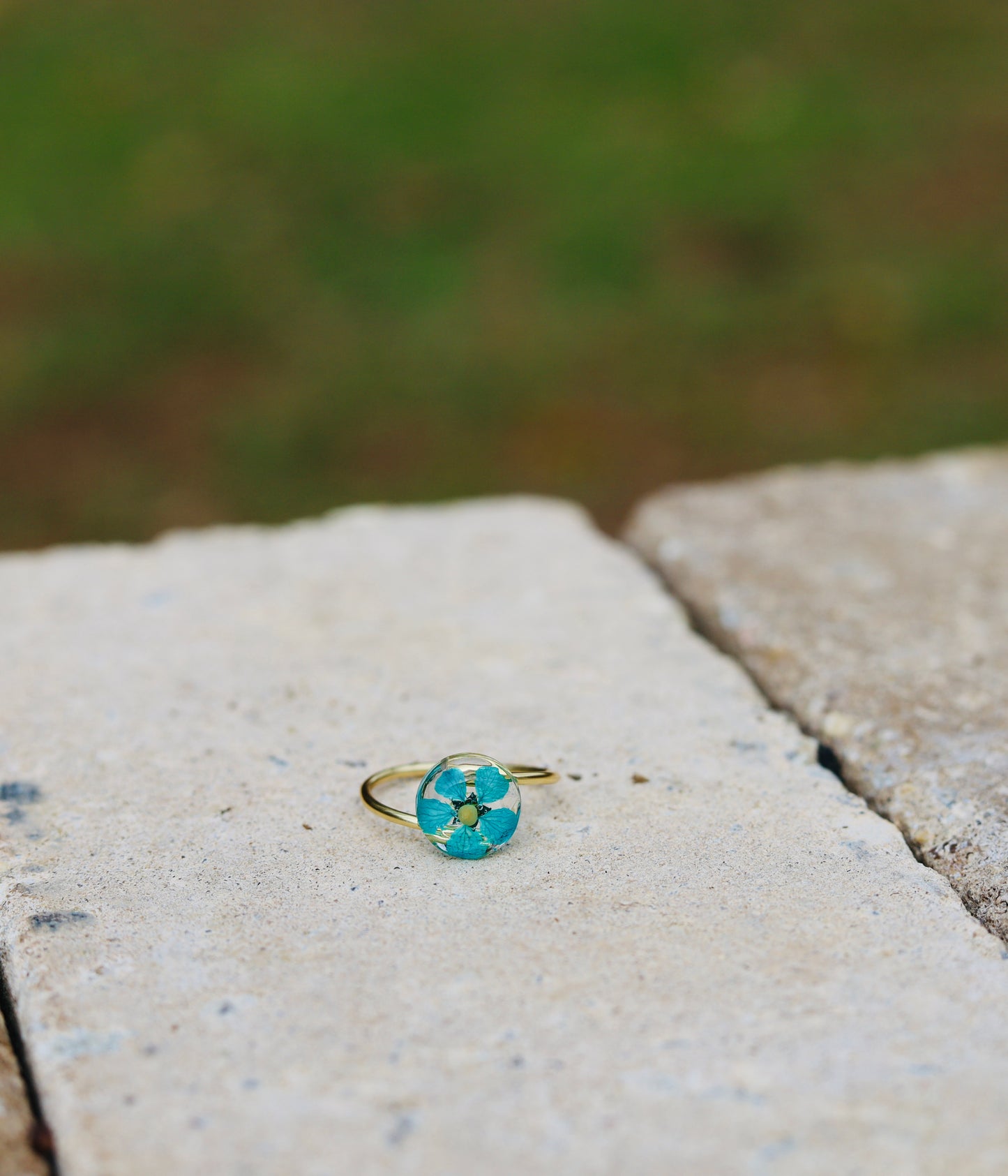 Flower Mustard Seed Rings