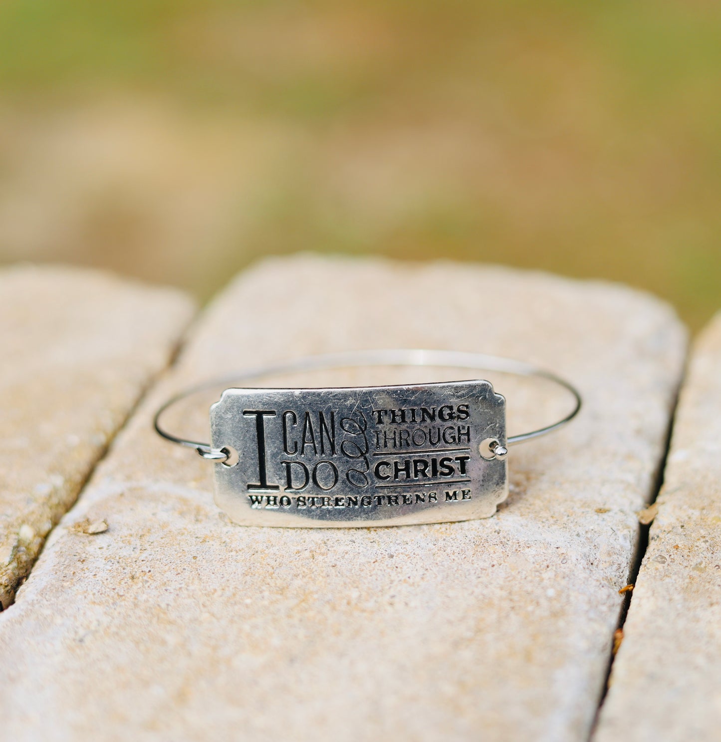 "I can do all things through Christ" Bangle