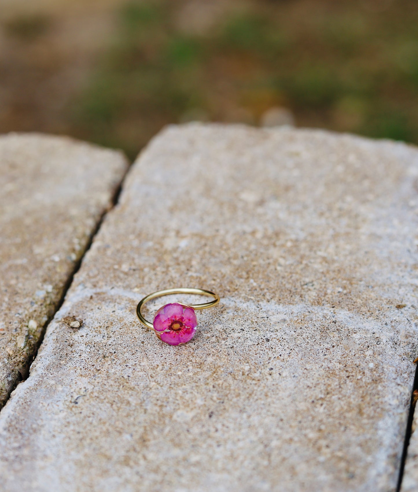 Flower Mustard Seed Rings