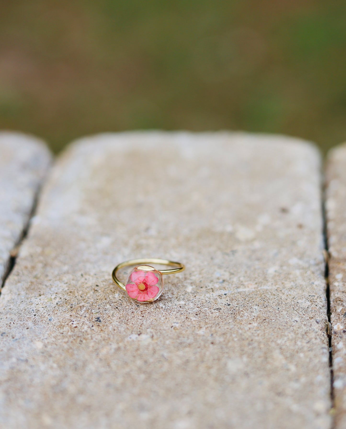 Flower Mustard Seed Rings