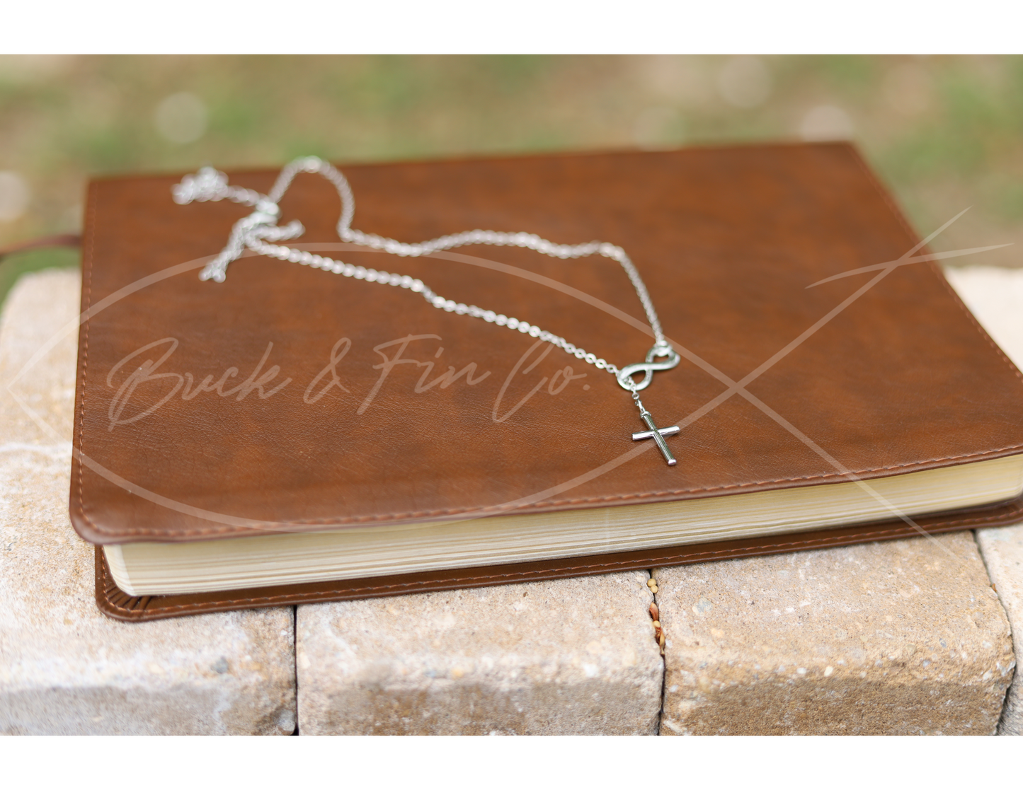 Infinity cross necklace