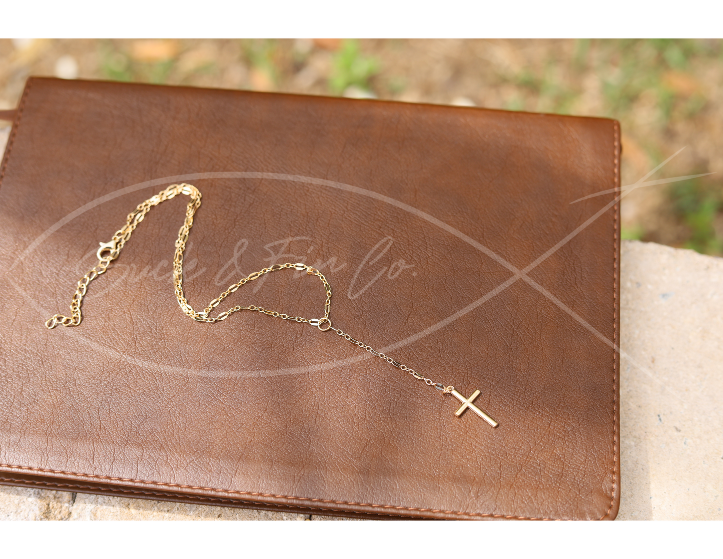 Y cross necklace